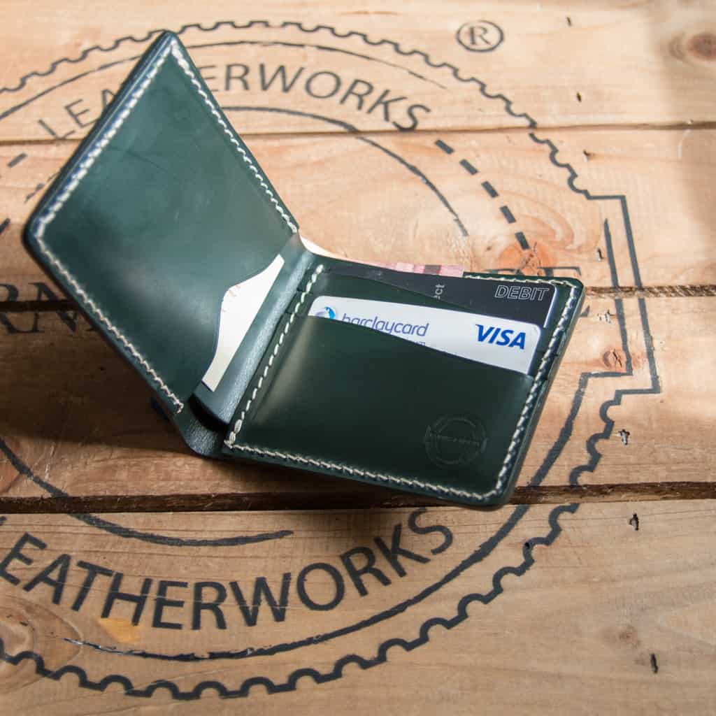 Leather Quartermaster Wallet in Racing Green Bridle Leather Edition