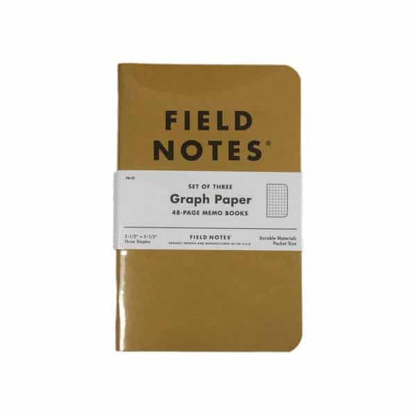 Field Notes Graph Kraft Notebook - 3 Pack
