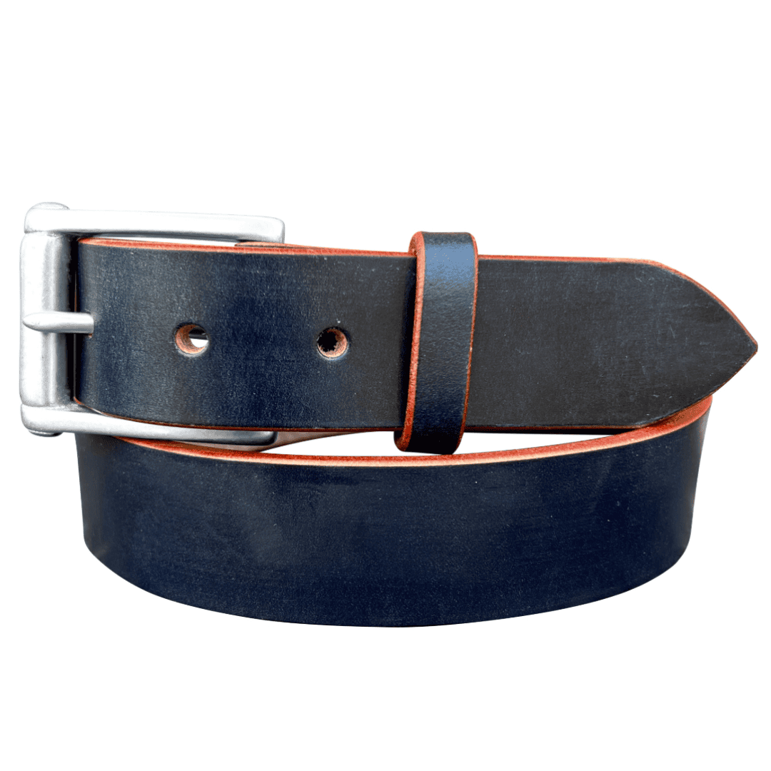 Garrison Leather Belt in Oak Bark leather by Barnes and Moore