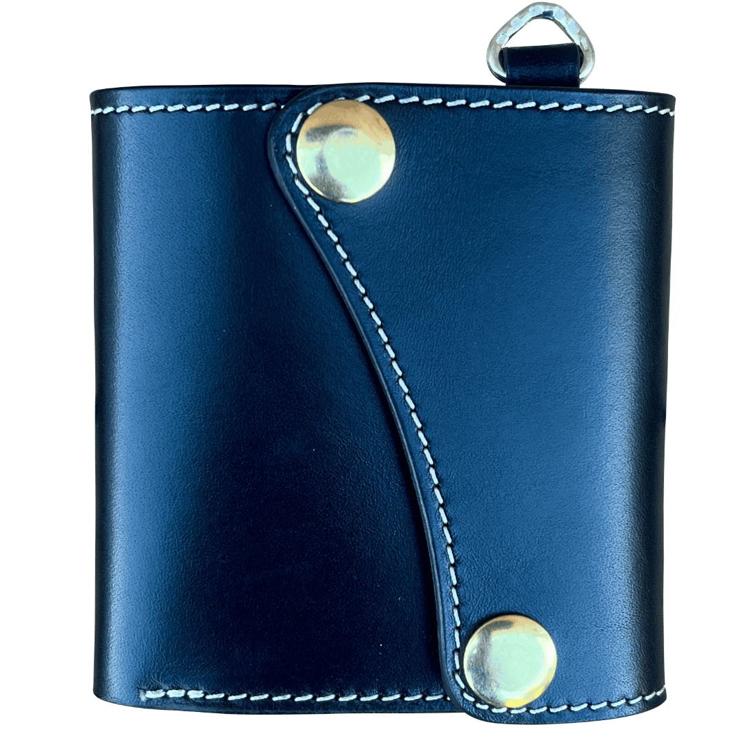 Sportsman Mid Wallet: Silver Series - Indigo-Brass