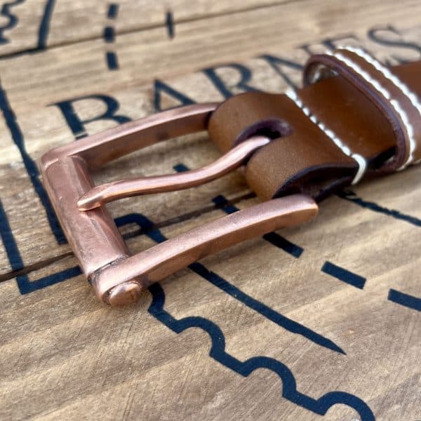 Garrison Belt Oak Bark Caramel - Hand Sewn Limited Edition